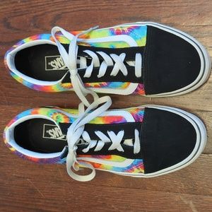Vans tie dye old school